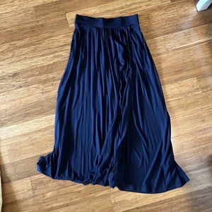Navy Boden Helena Wrap Skirt